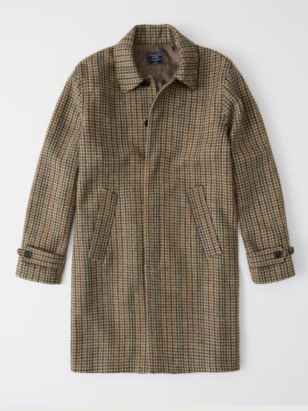 Abercrombie & Fitch Dad Coat Size M 100% Wool